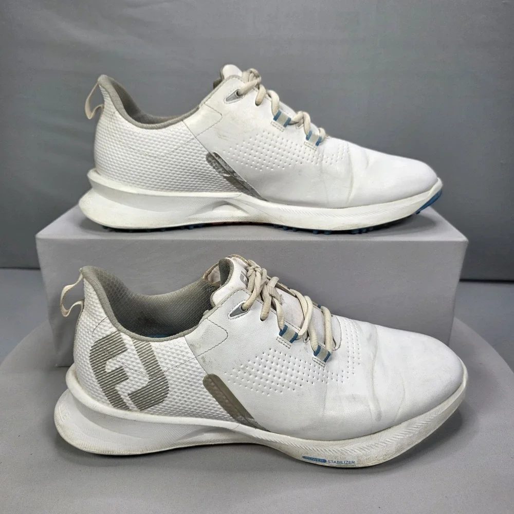 FootJoy FJ Mens Fuel Spikeless Golf Shoes White Sneakers Size 11.5